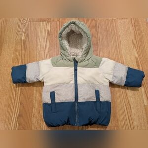 Marks & Spencer Colorblock Baby Puffer Jacket 3-6 Months